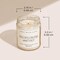 Birthday Cake Candle, Tahitian Vanilla, Powdered Sugar, and Buttered Rum Scented Soy Wax Candle for Home | 9oz Clear Jar, 40 Hour Burn Time, Made in the USA
